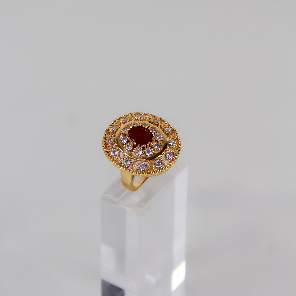 Two Layered Zircon Ring
