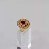 Two Layered Zircon Ring
