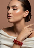 Ruby Weave Bracelet