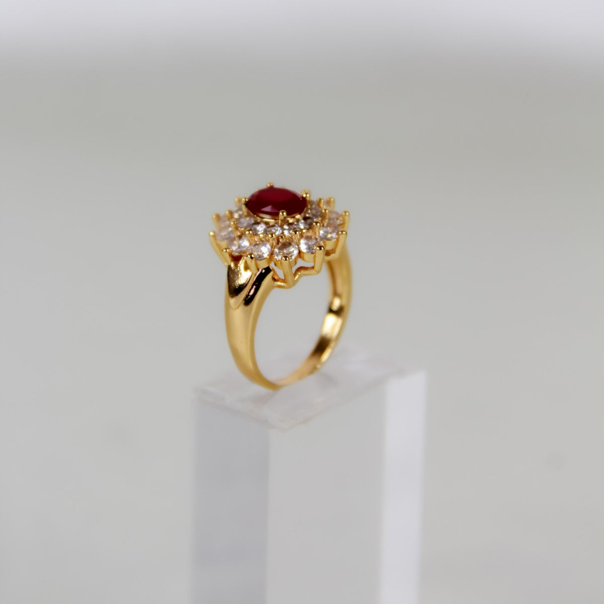 Ruby And Zircon Ring