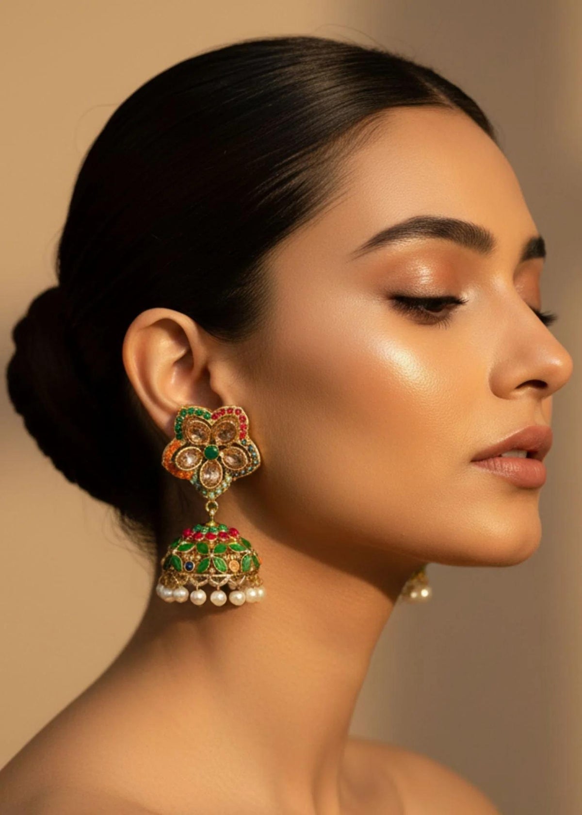 Mehndi Bahar Jhumkas